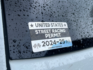 Racing Permit Stickers - 2 Pack