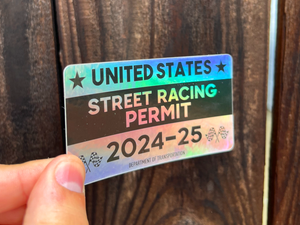 Racing Permit Stickers - 2 Pack
