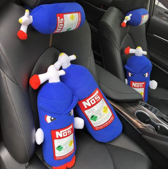 Nitrous bottle car pillow - 2 sizes!